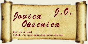 Jovica Opsenica vizit kartica